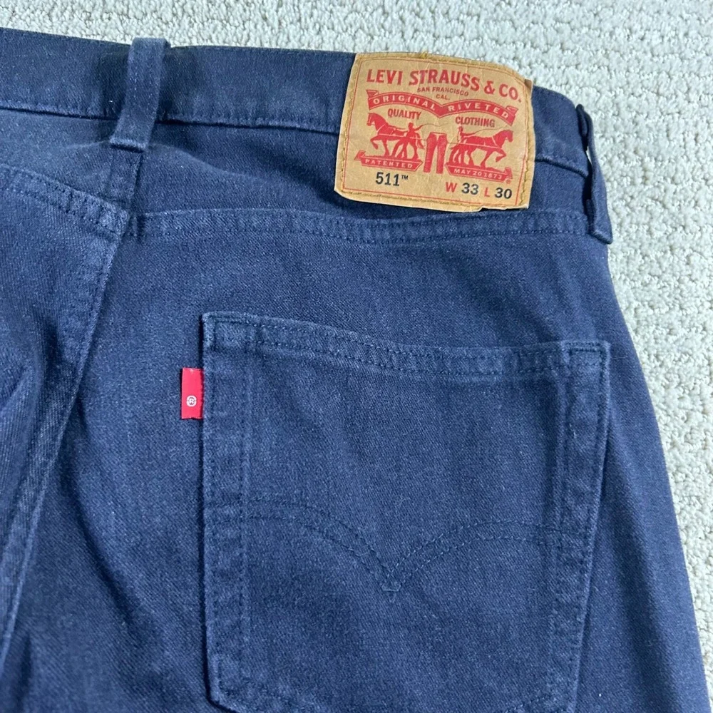 Levi's 511 Slim Fit Jeans W33 L30 Dark Wash Denim Pants‎